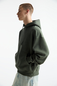 Sudadera con Capucha Extra Grande para Hombre, de Alta Calidad, 100% Algodón, Forro Polar Térmico Impermeable, Color Sólido Personalizado, Nuevo Modelo - Product Image 6