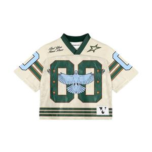 2025 New Summer American <b>retro</b> fashion sports loose printed Jersey uniform V-neck American <b>football</b> jersey - Product Image 5