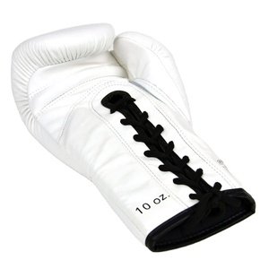 Impression personnalisée Fairtex Glory Gants de boxe blancs Gants de boxe OEM de haute qualité à lacets Gants d'entraînement professionnels OEM - Product Image 4