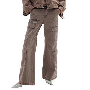 Jeans Denim Droit Marron Clair de Haute Qualité pour Femmes, Streetwear Stretch, Jeans Style Hip Hop Décontracté d'Été, Nouveauté - Product Image 2