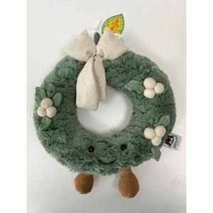 Guirnalda de Flores Blancas de Lujo, Adorno Colgante de Felpa de 25 cm, Navidad, Jelly Cat, Nuevas Plantas Divertidas, Guirnalda de PVC y Madera para Decoración de Bodas - Product Image 5