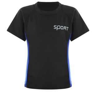 ชุดนักมวยปล้ำแบบถักนิตติ้ง 2 ชิ้น สำหรับทุกเพศ เสื้อยืด + กางเกงขาสั้น ชุดแรชการ์ดพิมพ์ลายด้วยความร้อน เป็นมิตรกับสิ่งแวดล้อม แห้งเร็ว - Product Image 3