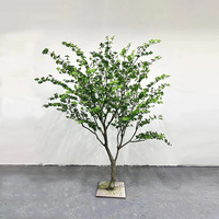 Grand Ombre d'Extérieur en Plastique de Simulation Faux Arbre Olivier Artificiel Grand Faux Olivier pour Occasion de Graduation de Noël