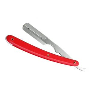 Rasoir droit de barbier professionnel coupe gorge poignée en plastique de qualité supérieure rasoir de rasage 10 Kit de lames à double tranchant - Product Image 3