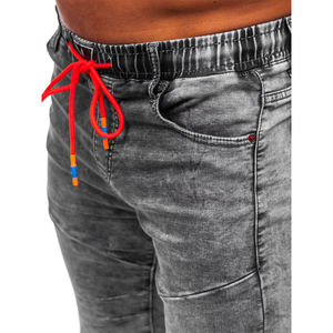 Nouvelle Arrivée - Short Décontracté Homme Effet Délavé Acide, Respirant 100% Coton, Taille Élastique, Style Unique - Vente Flash - Product Image 6