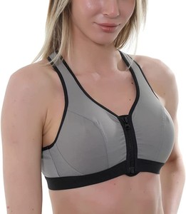 Women's High-strength <b>Sports</b> <b>Underwear</b> Integrated Chest Pad Seamless Back Buckle Yoga Vest Quick Dry High Support U-NECK Bra - Product Image 4
