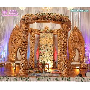 การตกแต่งงานแต่งงานของชาวฮินดูในอินเดีย Vidhi Mandap ที่สร้างแรงบันดาลใจในงานแต่งงานของชาวฮินดู - Product Image 1