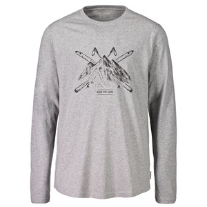 เสื้อยืดแขนยาวสำหรับผู้ชายเสื้อยืดผ้าโพลีเอสเตอร์พิมพ์ลายแบบกำหนดเองสำหรับออกกำลังกาย - Product Image 2