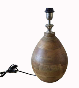 <b>Pine</b> Wood Nightstand <b>Table</b> Lamp by tradebit - Product Image 3