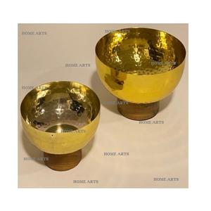 Juego de 3 cuencos de comida de diferentes tamaños, forma redonda martillada de metal, aperitivos, dátiles, cuenco para servir al precio más barato - Product Image 6