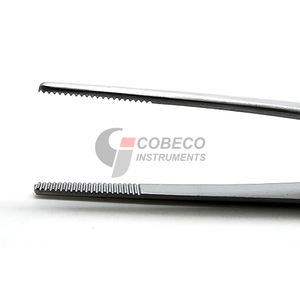 Pinzas quirúrgicas clínicas hospitalarias, fórceps médicos de acero inoxidable, instrumento estéril de precisión recto y curvo - Product Image 4