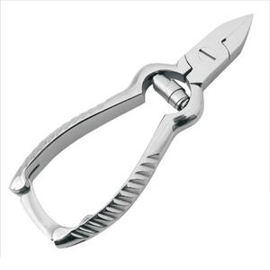 Stainless Steel Non Slip Handle Straight Blade <b>Nail</b> Clippers Toe <b>Nail</b> <b>Cutters</b> Nippers with Barrel Spring and Back Lock - Product Image 1