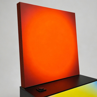 Lampu LED Pintar Dapat Diredupkan dengan Fitur IoT, Simulasi Matahari Terbit & Terbenam, Seni Dinding Integrasi Pintar, Ukuran 40x40 inci, Bahan Aluminium Alloy