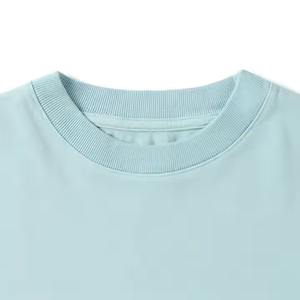 OEM venta al por mayor 95% algodón 5% Elastano hombres Slim Fit camiseta más larga caída dobladillo curvo cuello redondo músculo Fitness hombres gimnasio camisetas - Product Image 3