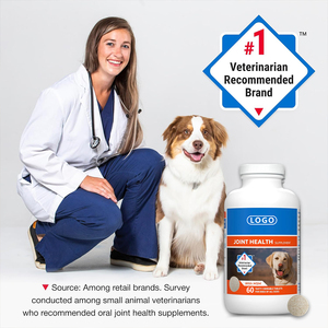 Complément alimentaire pour la santé des articulations des chiens, contient de la glucosamine pour chiens, ainsi que de la chondroïtine et du MSM, favorise la santé des articulations, comprimés à mâcher - Product Image 3