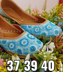 Jutti de style indien pour les fêtes, broderie en cuir, artisanat, jutti pour femmes - Product Image 6