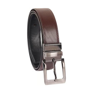 Ceinture en cuir pour hommes 2026, vente en gros, mode décontractée, ceinture à boucle réglable, ceinture en cuir de vache - Product Image 2