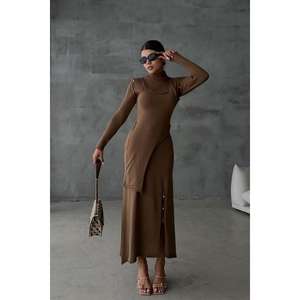 Conjunto de Falda Midi con Detalle de Botones para Mujer Dasha 9475-23 - Product Image 5