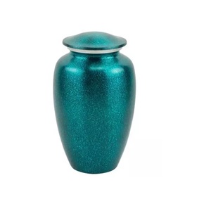 โกศทองเหลืองพร้อมเคลือบสีน้ำตาลเข้มและเคลือบสีเงินพร้อมขี้เถ้าจากธรรมชาติสำหรับงานศพ - Product Image 3