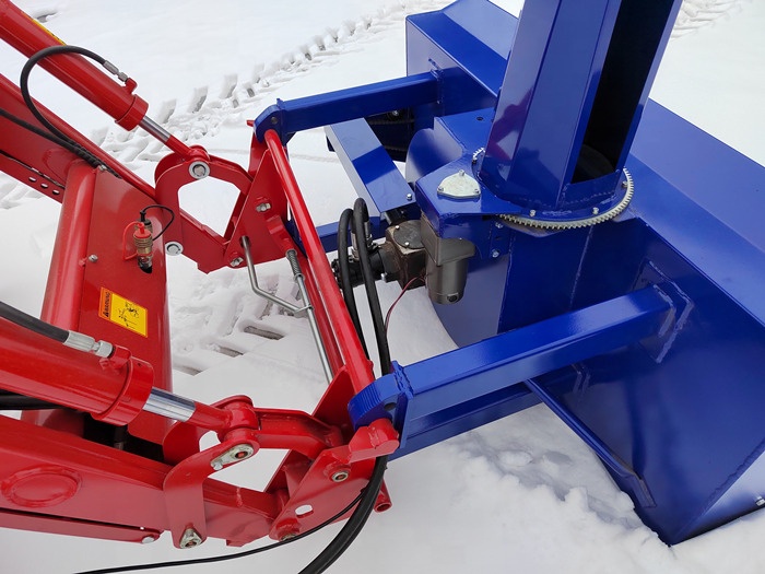 農機具除雪機トラクターフロントローダー搭載油圧除雪機