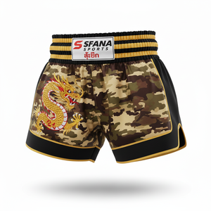 Pantalones Cortos de Muay Thai y Kickboxing para Hombre, SFANA SPORTS, Personalizables, de Alta Calidad, Cómodos, de Secado Rápido, Diseñados para MMA, Boxeo y Fitness - Product Image 4