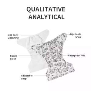 Réglable 3-15Kg prêt à expédier <span class=keywords><strong>moins</strong></span> <span class=keywords><strong>cher</strong></span> réutilisable <span class=keywords><strong>lavable</strong></span> tissu en daim intérieur bébé poche <span class=keywords><strong>couche</strong></span> en tissu - Product Image 3