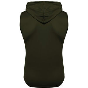 Sudadera con capucha gruesa pesada en blanco sin mangas para hombre Sudadera con logotipo personalizado French Terry Heavyweight Oversized para hombre Sudadera con capucha sin mangas - Product Image 2