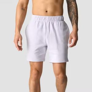 Alta calidad logotipo personalizado Casual al por mayor de peso pesado 100% algodón gimnasio pantalones cortos deportivos de lana transpirable pantalones cortos de sudor para los hombres - Product Image 3