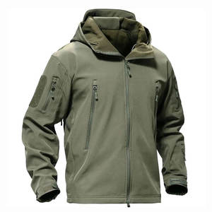 Vêtements de rue, vêtements de randonnée, vêtements de travail pour hommes, imperméables, multi-poches zippées, vestes softshell d'hiver - Product Image 3
