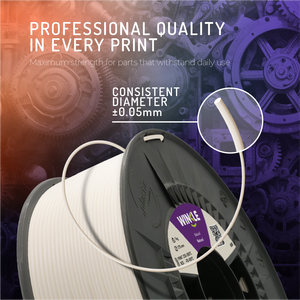 WINKLE ABS 1.75mm 1kg Bobina Filamento per Stampa 3D ad Alta Resistenza e Termoresistente, Parti Funzionali per Stampanti 3D, 3 Colori 230-260°C - Product Image 3
