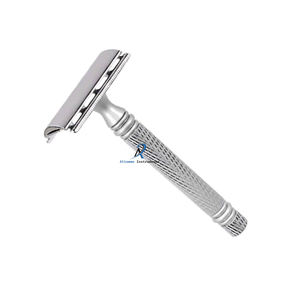 Maquinilla de afeitar de seguridad Personal de doble filo de alta calidad, mango de afeitado Manual clásico, herramienta de aseo reutilizable de acero inoxidable para hombres - Product Image 3