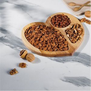 Heart Shaped Smoothest Finish High Quality Table Top Dry Fruit Tray <b>Platter</b> Premium Quality - Product Image 6