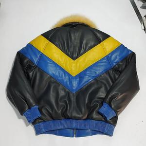Chaqueta Bomber de Invierno de Última Moda, Diseño Personalizado con Logotipo, Cuero de Piel de Oveja de Primera Calidad, Estilo Vintage, Impermeable - Product Image 6