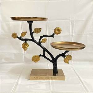 Support à gâteau en forme de cheval en or de luxe, support à cupcakes en métal à 3 niveaux, élégant, ovale, certifié CE, taille personnalisée, décoration de fête de mariage - Product Image 6