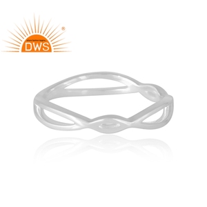 Handmade Design Sterling Silver Band <b>Ring</b> Custom Jewelry For Women Gift For Her <b>Indian</b> Jewelry Manufacturer - Product Image 4