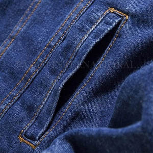 แจ็กเก็ตยีนส์สำหรับผู้ชายแบบเรียบสำหรับงานหนักเสื้อแจ็คเก็ตยีนส์คุณภาพสูงแห้งเร็วเสื้อแจ็คเก็ตยีนส์สำหรับผู้ชาย - Product Image 5