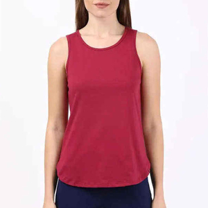 ZANSA SPORTS New Style Sleeveless Women's Gym Fitness Tank <b>Top</b> with <b>Sequined</b> Lace Fabric Spandex/Polyester Material - Product Image 2