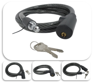 Serrure de vélo à clé intelligente, câble en acier de qualité industrielle, fixation en forme de U pour serrure de vélo sécurisée - Product Image 5