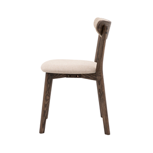 Silla de Comedor Moderna de Madera con Respaldo Único en Forma de Nube - Asiento Acolchado Cómodo para Hogar, Restaurante y Cafetería - Product Image 3