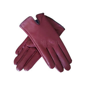 ถุงมือหนังกันน้ำสำหรับผู้ชายถุงมือหนังแบบเต็มนิ้วหน้าจอสัมผัสถุงมือหนังแฟชั่น - Product Image 4