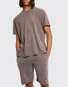 Nuevos conjuntos de verano para hombres al por mayor, camisa y pantalones cortos cómodos de media manga a precio razonable - Product Image 6