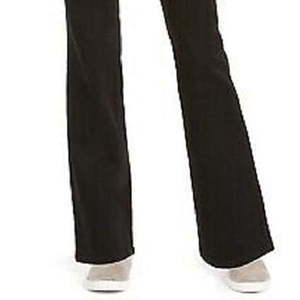 Jeans de Mezclilla Negros Transpirables para Mujer, Estilo Bootcut, Marca Style & Co, Talla Small-2XL, Corte Ajustado con Logotipo Simple en la Cintura - Product Image 3