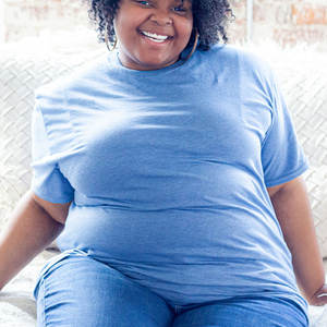 T-shirt personnalisé respirant à manches courtes et col rond uni parfait en mélange de trois - Product Image 1