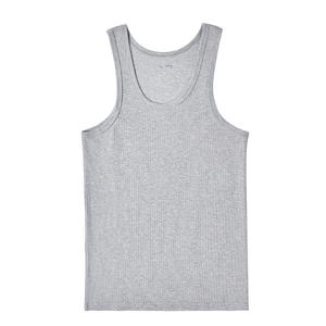 Paquete de 3 Camisetas de Tirantes para Hombre, Cuello en V, de Poliéster/Algodón, con Logotipo Personalizado, Tejido de Punto Transpirable, Diseño Stringer - Product Image 4