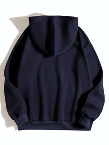 Sudadera con capucha con forro térmico y bolsillo de canguro para hombre 100% algodón personalizada al por mayor - Product Image 6