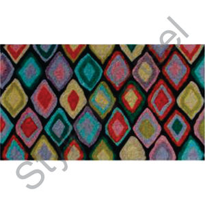 Colorido diseño Barfi antideslizante felpudo suave y sedoso alfombra de vinilo para sala de estar hecha a máquina a precio mayorista - Product Image 1