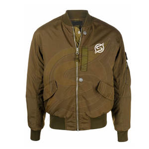 Chaqueta Bomber de Lona Satinada de Moda con Cuello Alto, Diseño Cortavientos con Capucha para Hombre, de Alta Calidad - Product Image 5