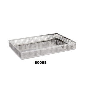 ถาดรองกาแฟโลหะสีเงินทรงสี่เหลี่ยมผืนผ้าสำหรับบ้านโรงแรมและร้านอาหาร - Product Image 2