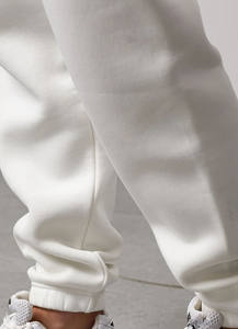 Pantalones Deportivos de Chándal para Hombre con Logotipo Personalizado, Color Blanco, para Gimnasio, Entrenamiento, Felpa, Suaves al Tacto, Pantalones Deportivos para Mujer - Product Image 4