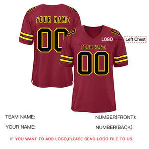 Maillot de Football américain de sport en maille respirante Logo personnalisé Uniforme athlétique confortable et durable Vêtements de jeu d'entraînement élégants - Product Image 5